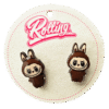 Aretes Amor Tierno y Travieso - cafe